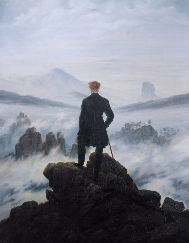 Der Wanderer über dem Nebelmeer von Caspar David Friedrich als Druck erhältlich bei kunstdruck-4u