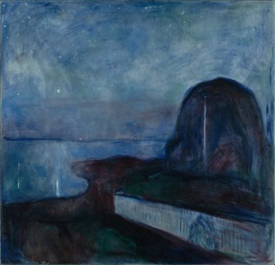 Sternennacht von Edvard Munch als Druck erhältlich bei kunstdruck-4u